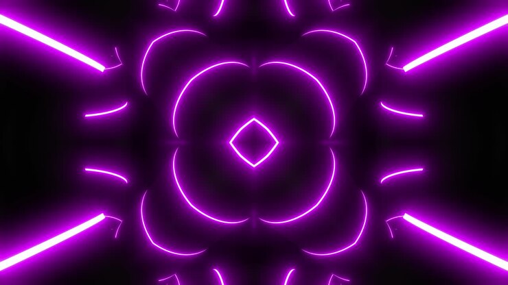 Neon Purple Geometric Pattern