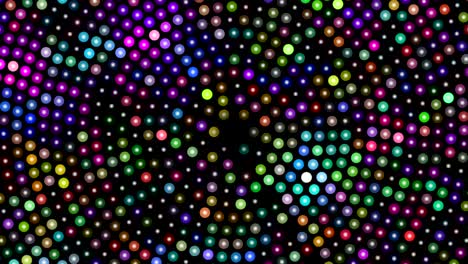 abstract background with colorful rotating dots