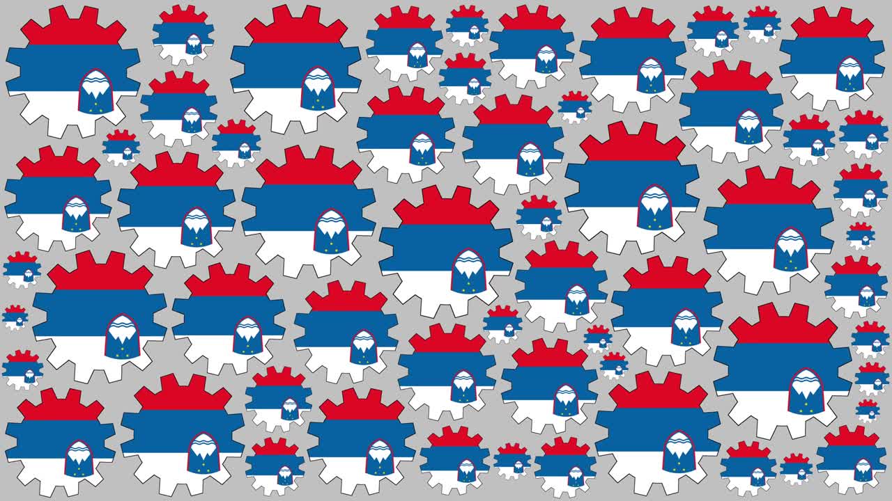 슬로베니아 발 기어 스피닝 배경