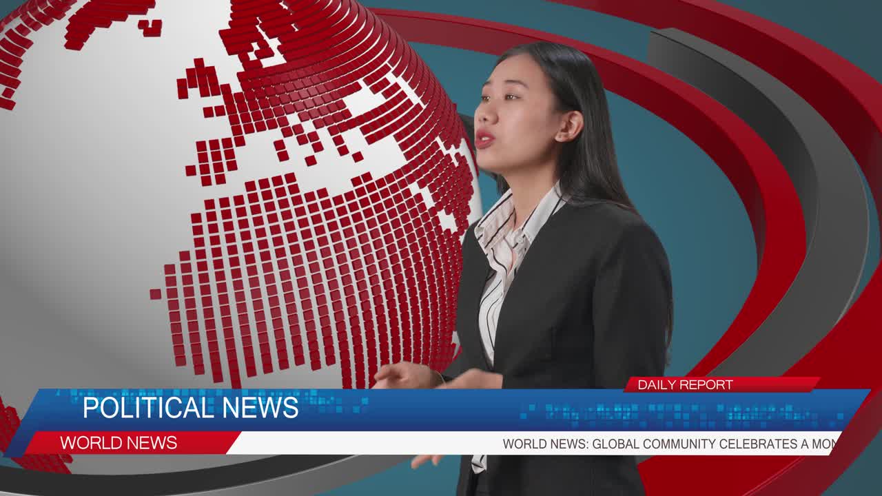 Political News Broadcast