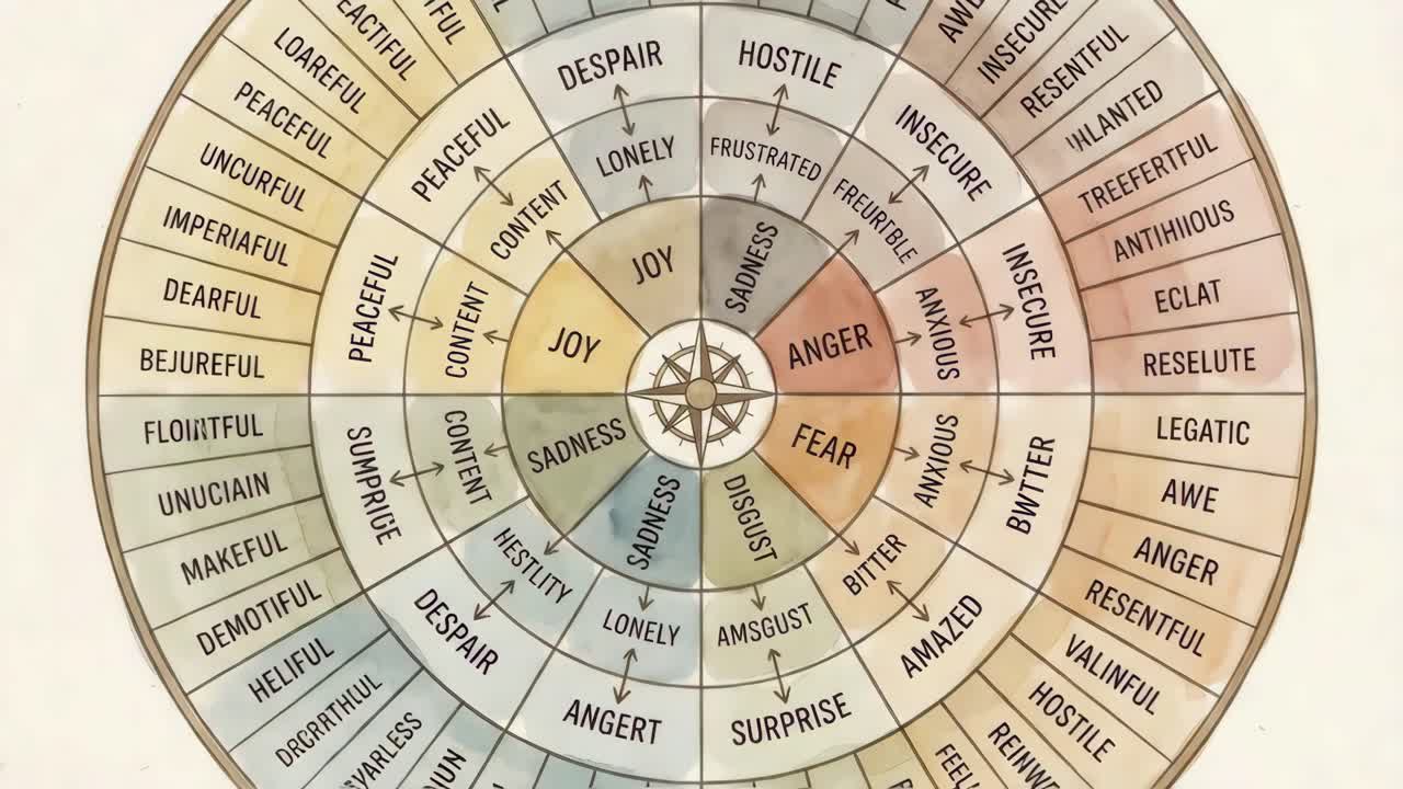 Ruota delle emozioni per identificare e comprendere i sentimenti