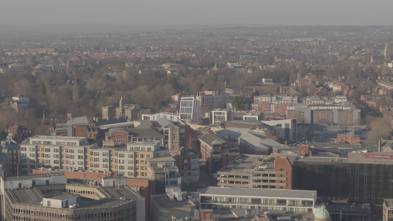 Vista panoramica della città di Nottingham, Nottinghamshire, Regno Unito.