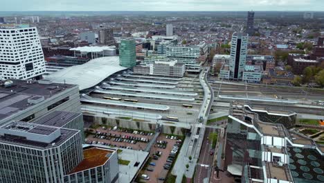 cs jaarbeurszijde bus station in station utrecht centraal in netherlands