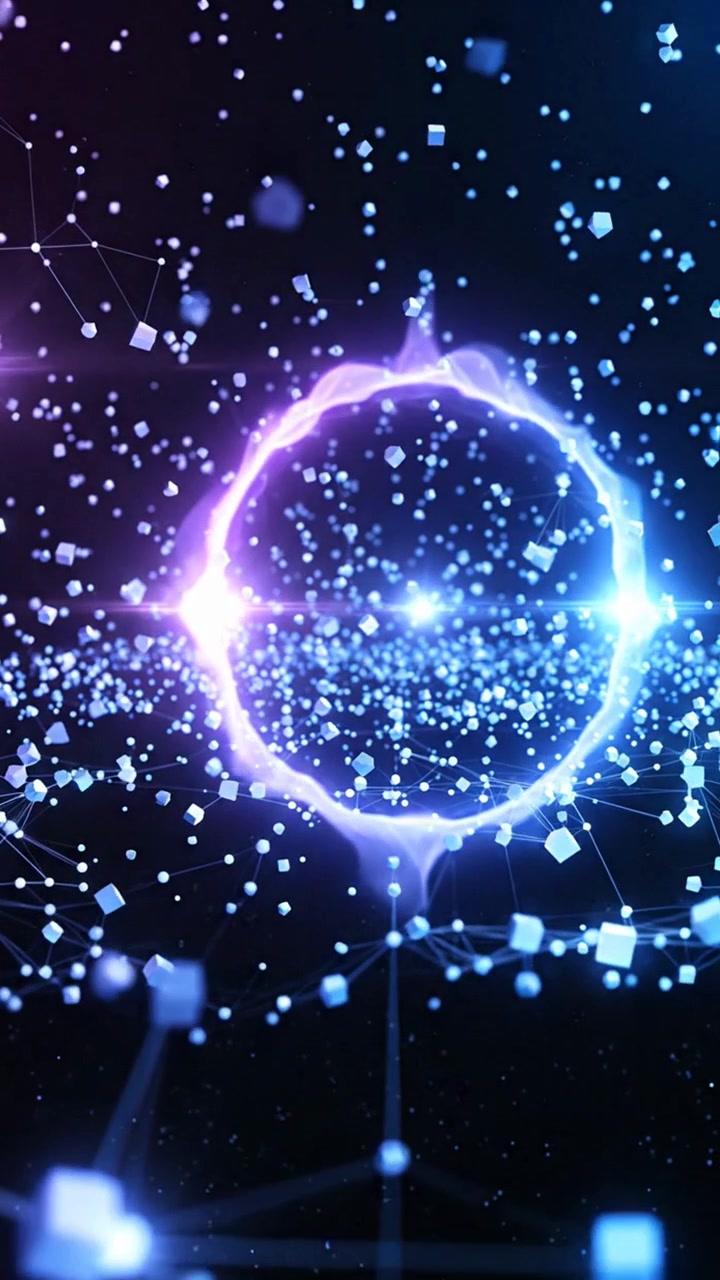 Abstract network blockchain connection and technology background