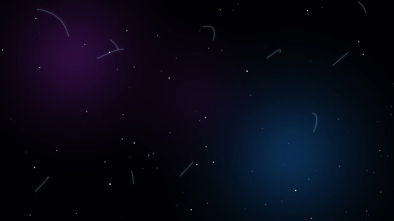 Abstract Motion Background with Floating Particles and Light Trails