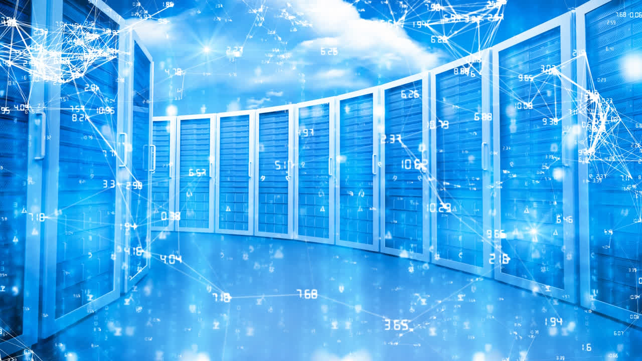 컴퓨터 서버에 대한 데이터 연결