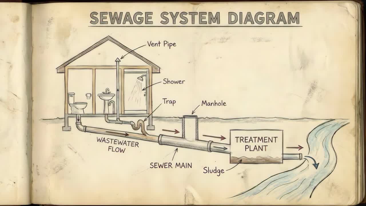 Sewage System Diagram