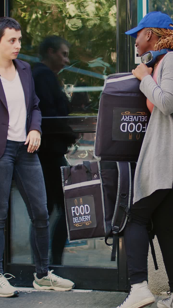 Food Delivery to Woman
