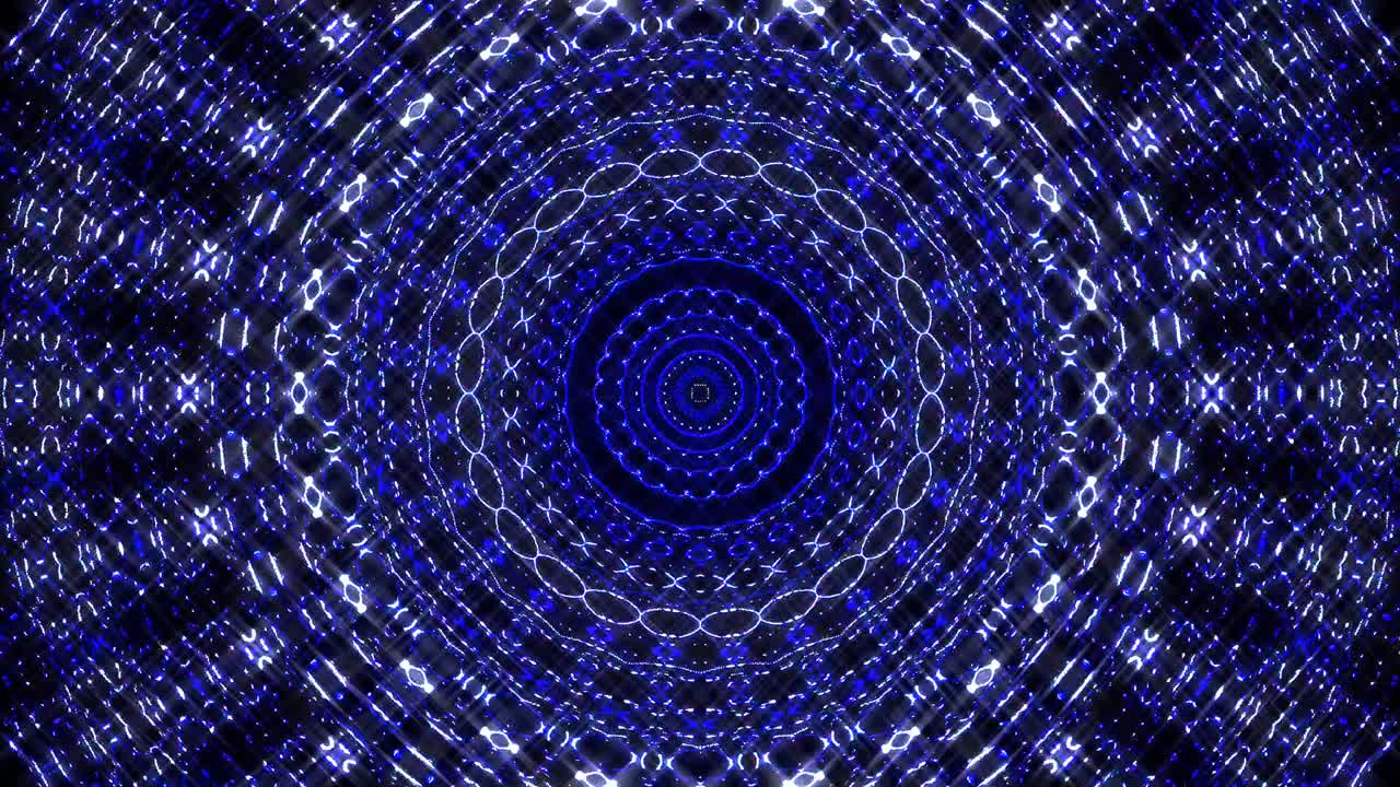 Beautiful abstract kaleidoscope that shines, a radiant light that regulates the subtle movements