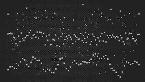 digital composite of moving particles