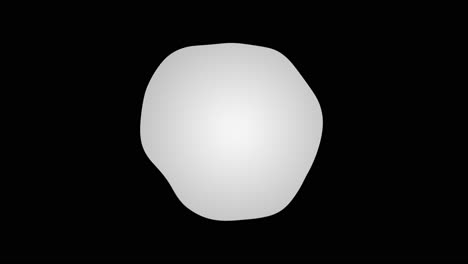 abstract oval mirror