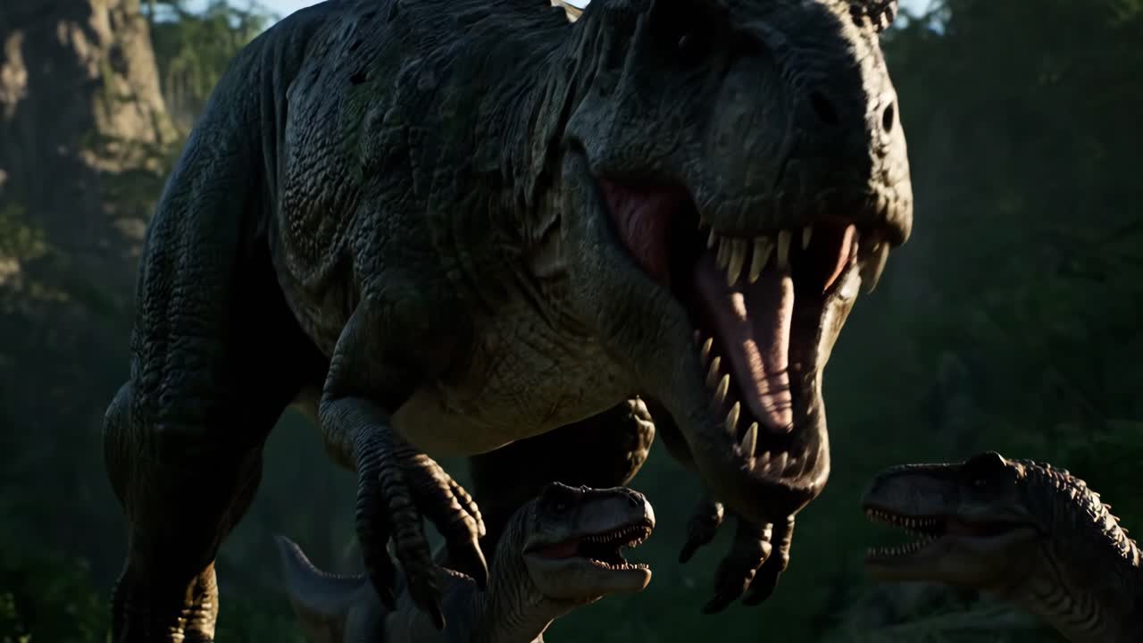 Realistic T-Rex in Natural Habitat