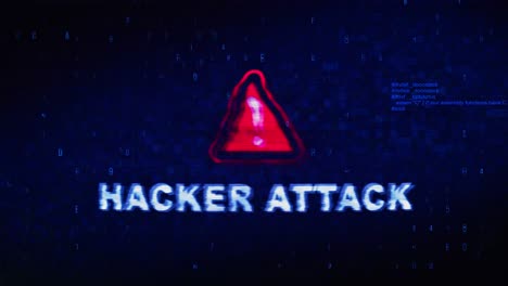 hacker attack warning screen