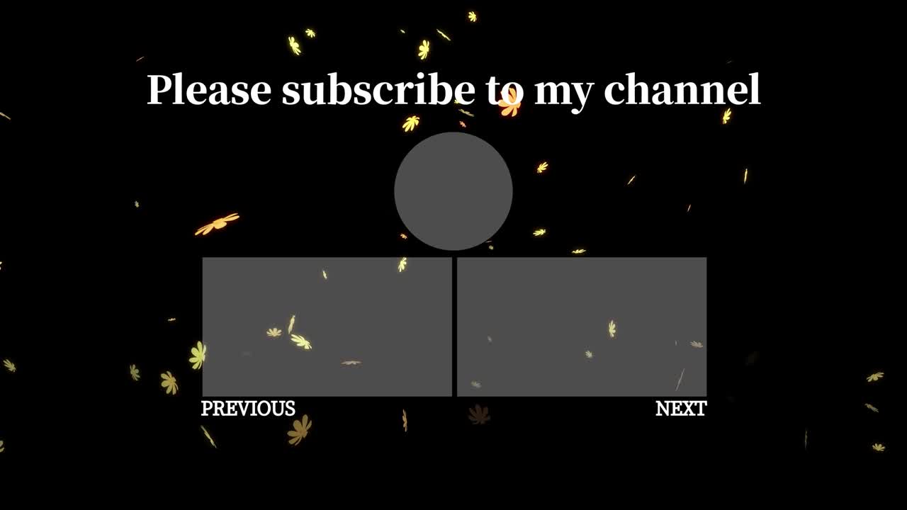 코스모스 꽃 입자 엔드 카드 엔딩 스크린 모션 그래픽