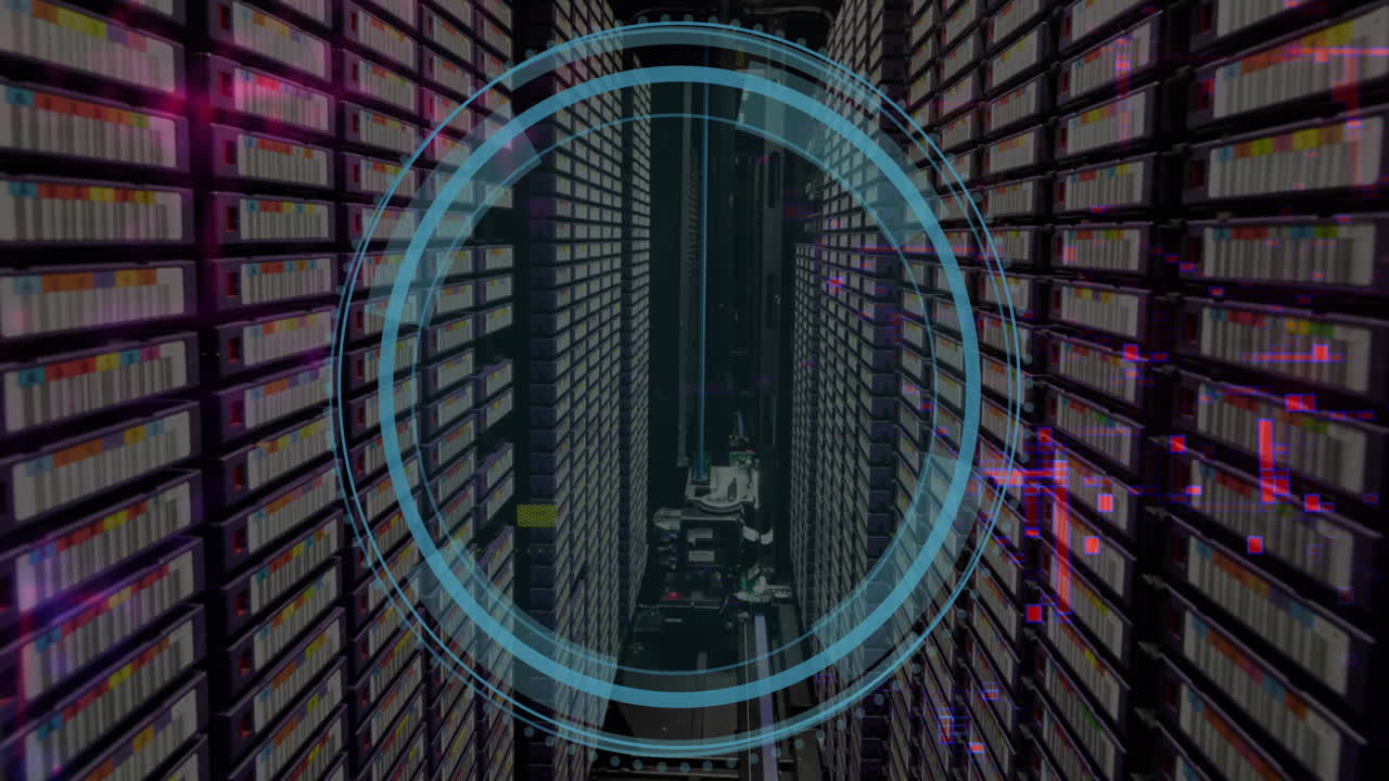 Data loading and processing over computer server room