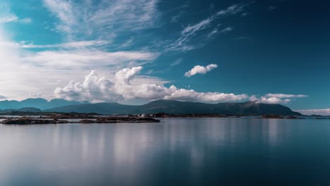 a timelapse video of the mesmerizing cloudscape above the norwegian atlantic road