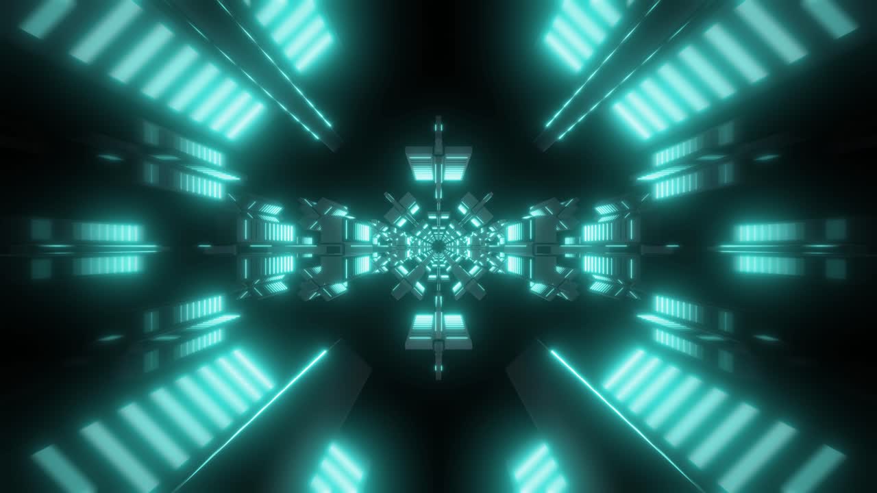 Neon Futuristic Tunnel