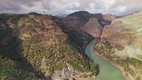 beautiful mountain landscape malaga, spain