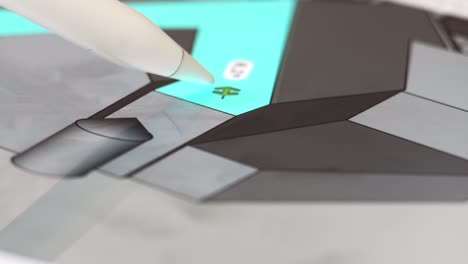 specialist works on new project of building design on tablet