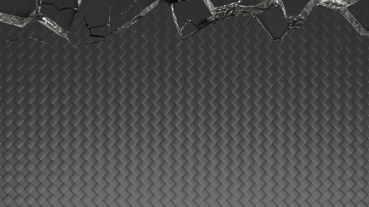 destrucción de la superficie animada en 3d