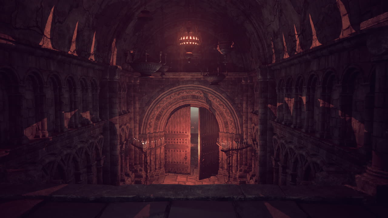 어고 신비로운 교회 내부