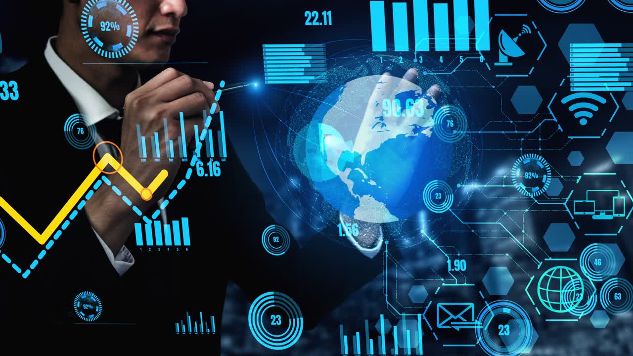 Conceptual business dashboard for financial data analysis