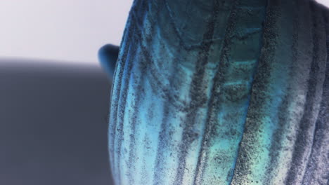 close-up of a decorative ceramic or glass object