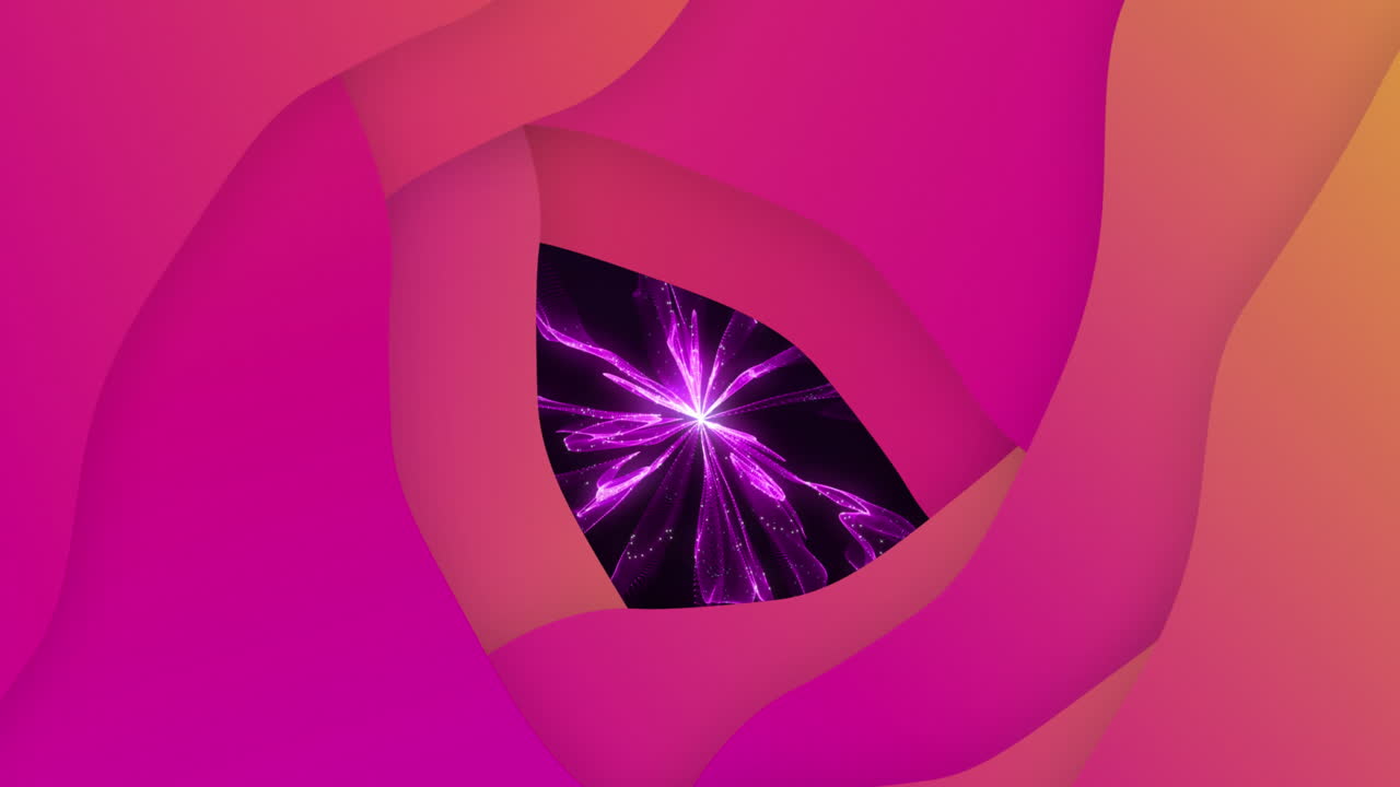 animación de formas que se mueven sobre un fondo negro