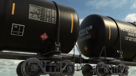 petroleum freight train transportation crude oil on railroad