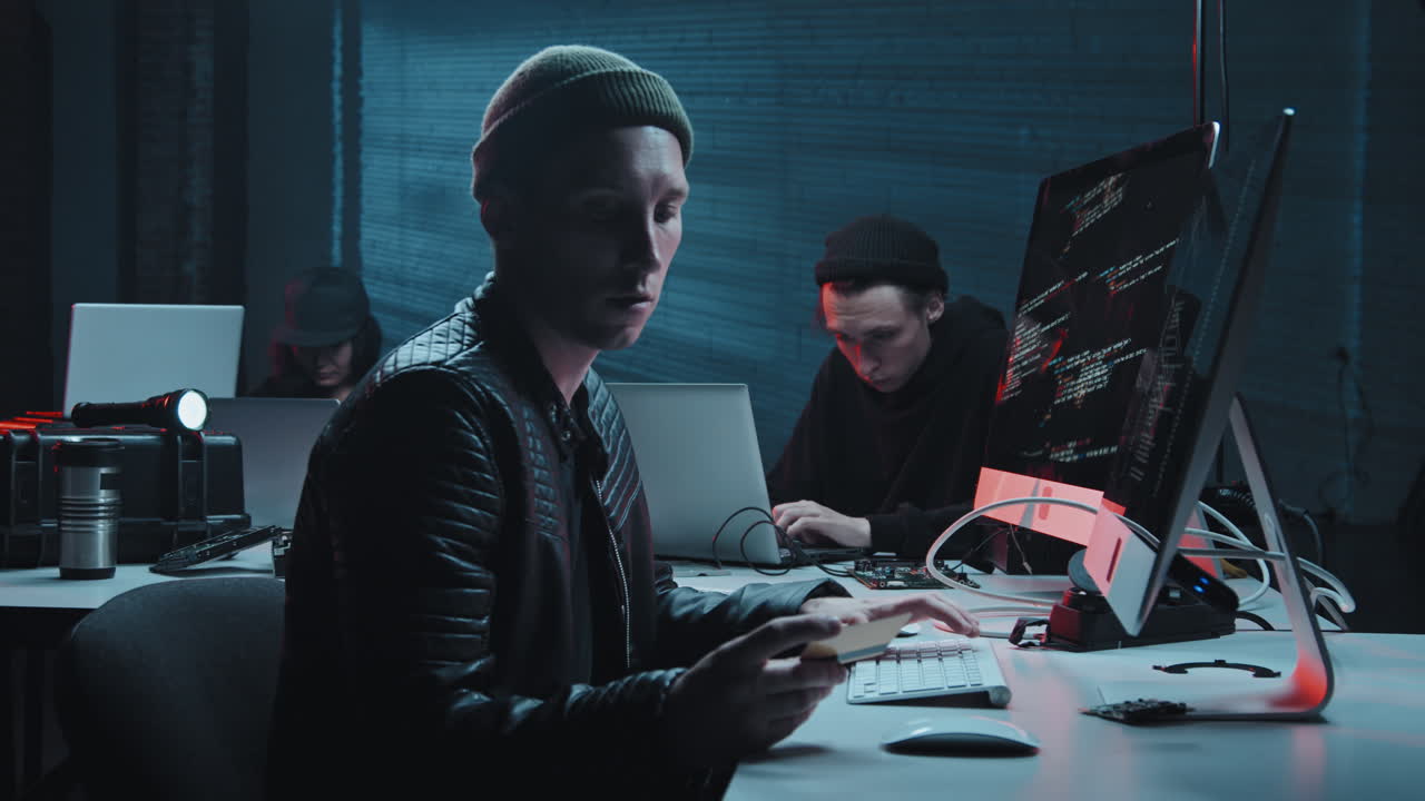 Hacker Stealing Data and Money