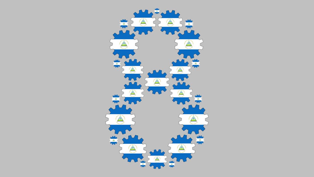 니카라과 숫자 8