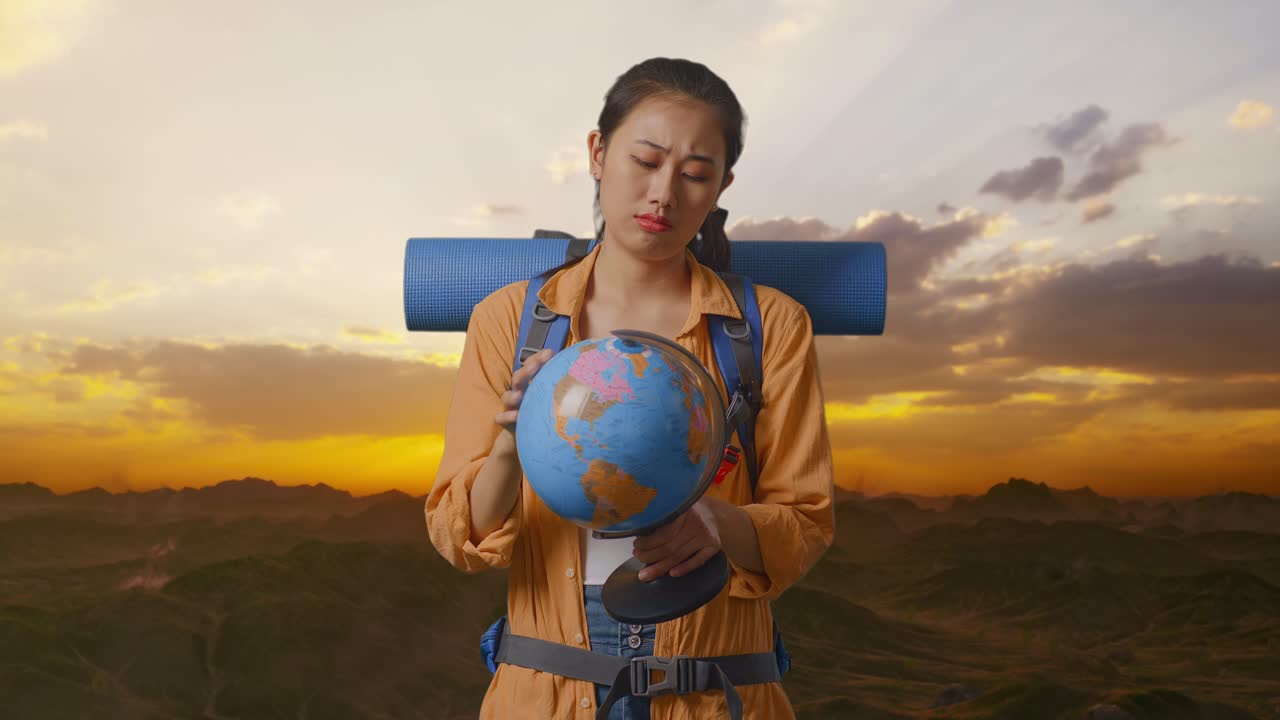 viajero perdido en busca de destino