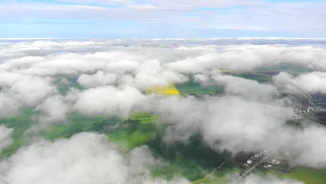 flying in the clouds flying in the clouds. the clouds are moving on camera. flying through the cloud