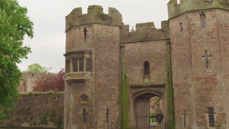 historic stone castle gate