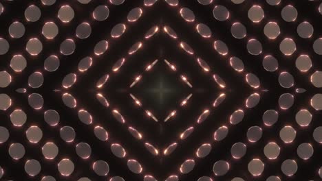 abstract geometric circle pattern with glowing reflections