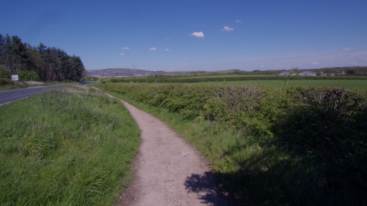 노팅엄셔의 경로와 함께 오픈 캐스트 광산의 추가 넓은