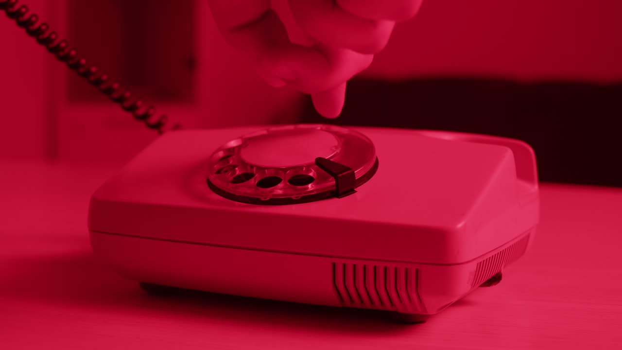 Retro vintage phone, A yellow rotary telephone is displayed on a wooden desk, adding a nostalgic touch