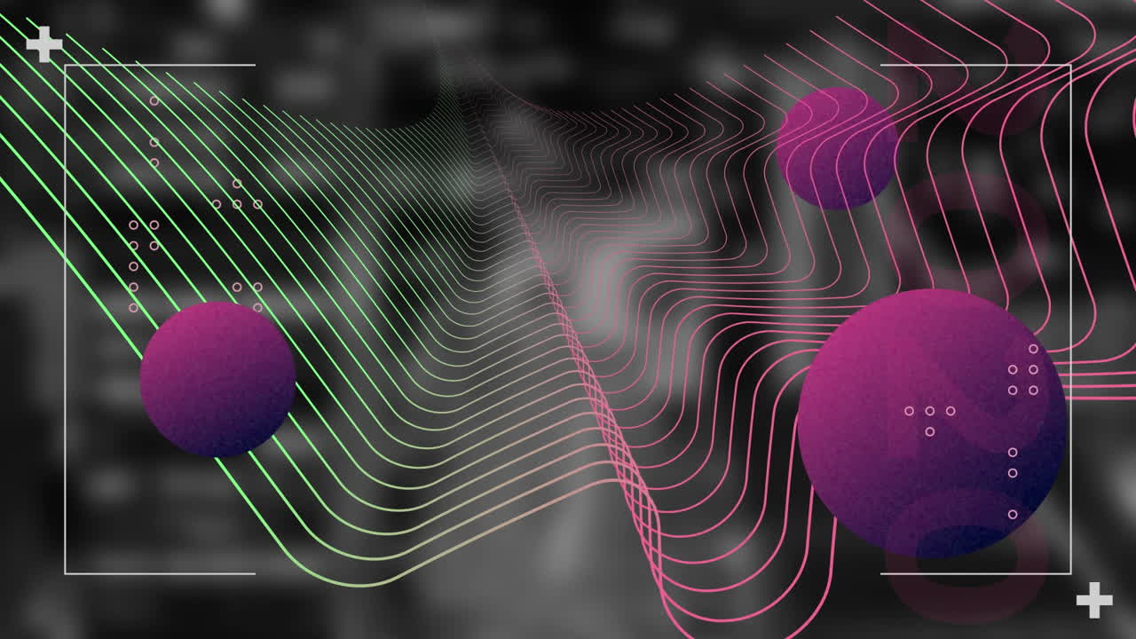 animación de formas que se mueven sobre el almacén