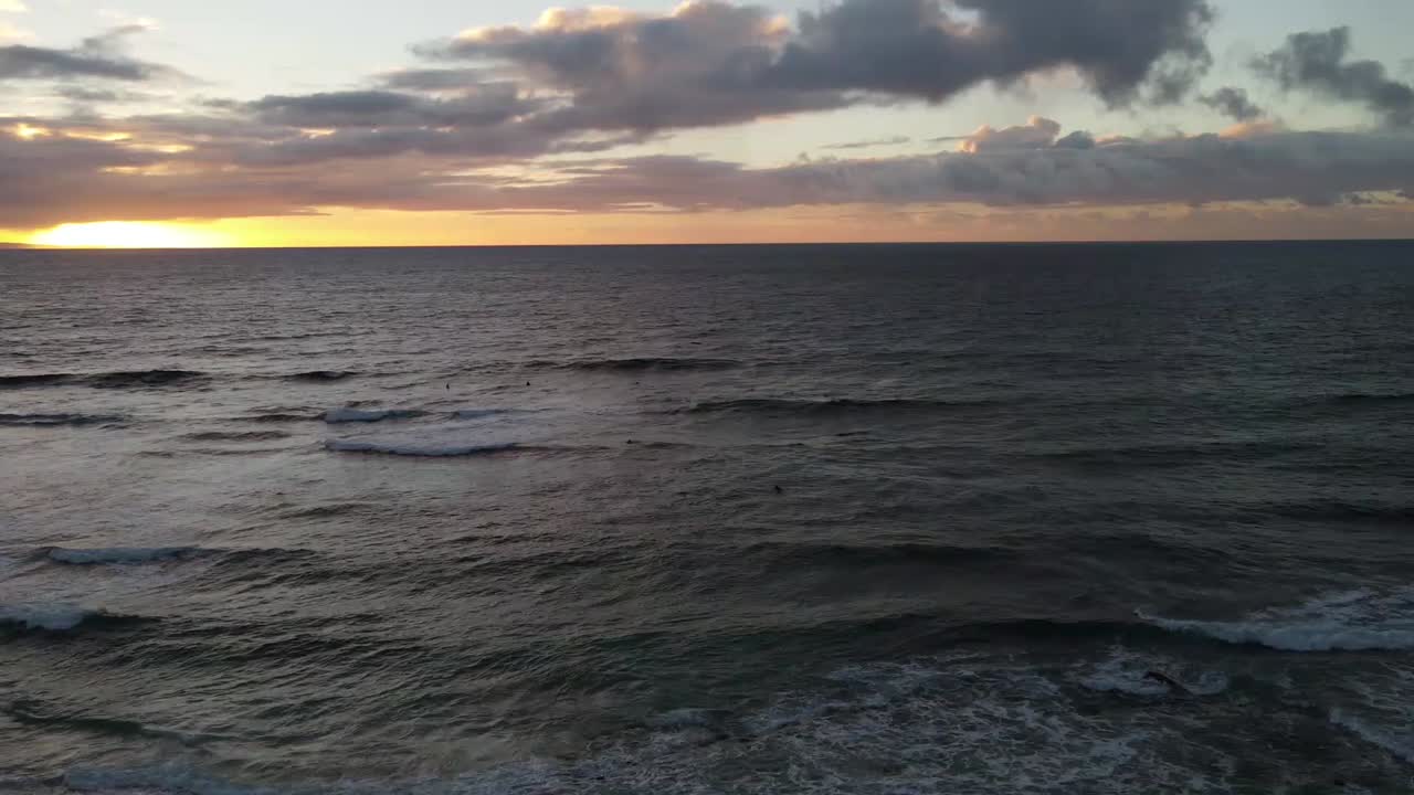 Sunrise in O'ahu in Hawaii