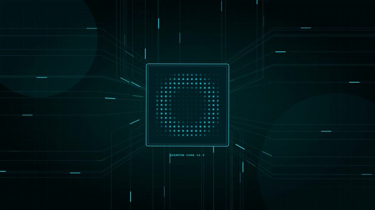 Processore Quantistico Digitale con Visualizzazione Dati Pulsante