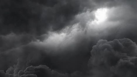 rotating clouds of a supercell thunderstorm 4k