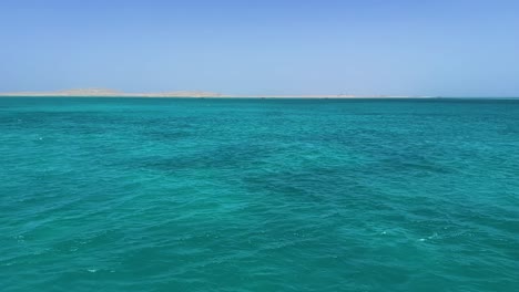 red sea crystal clear turquoise water near hurghada close to the coral reef