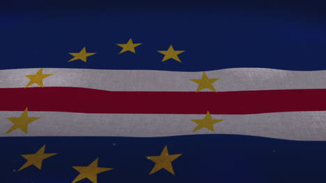 The-Cape-Verde-national-waving-flag