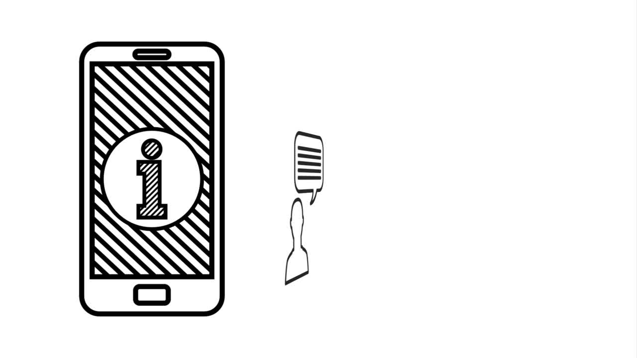 소셜 미디어 기술을 가진 스마트폰