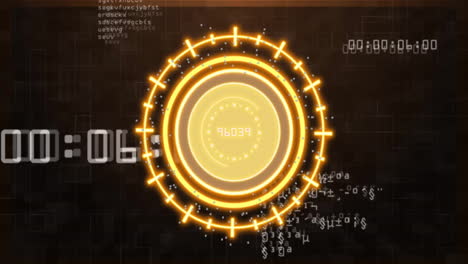 animation of data processing over scope scanning