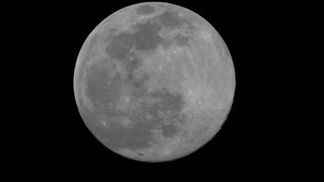 the full super moon in amazing detail crosses the screen in this epic time lapse