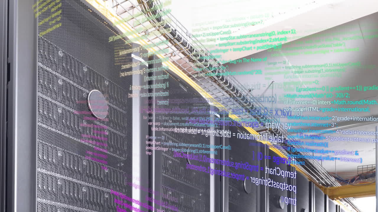 Animation of data processing over computer servers