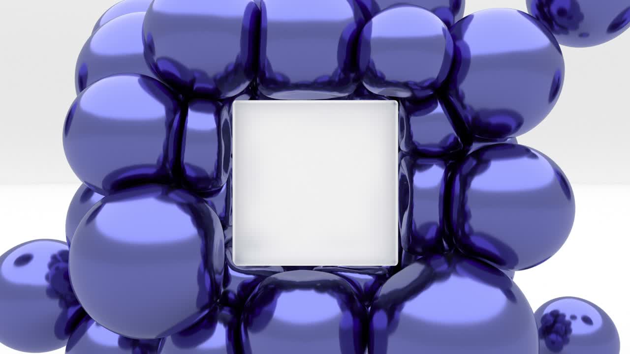 la tendencia de color muy peri azul esferas suaves fondo abstracto creativo 4k