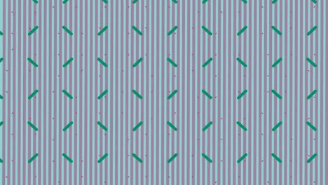 animation of retro hypnotic motion of rows of abstract shapes