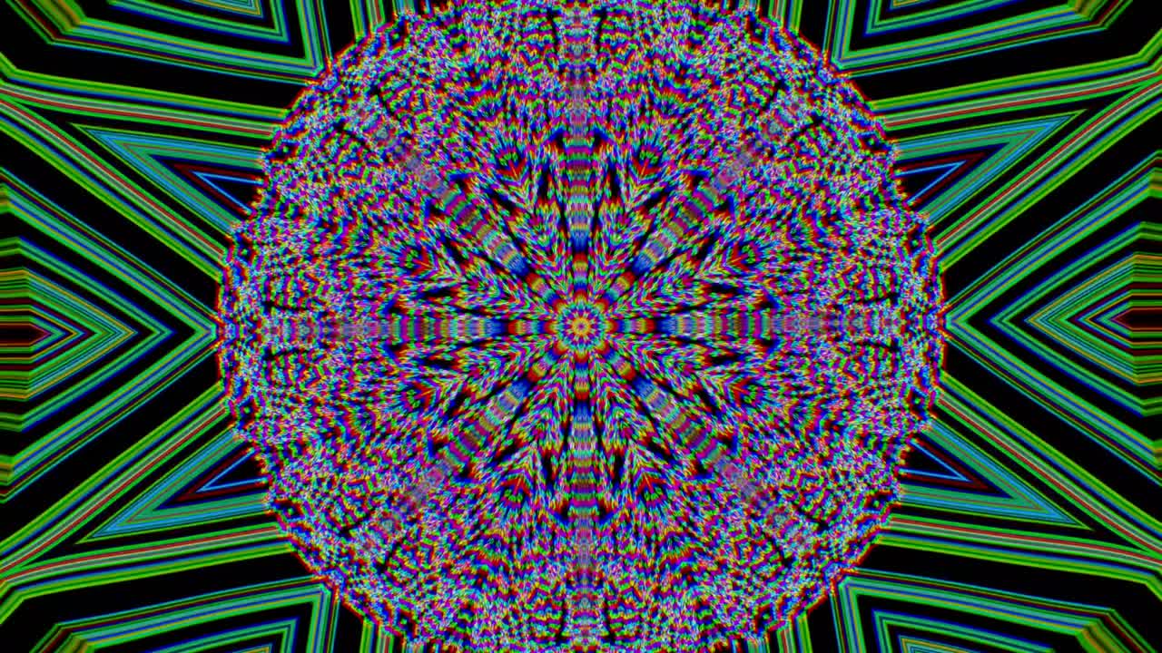 fondo de partículas holográficas de moda de ciencia ficción geométrica de varios colores